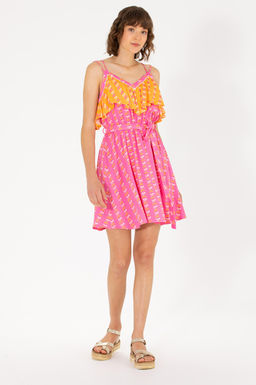 U. S. Polo Assn Женское тканое платье цвета фуксии - U.s. polo assn фото 4