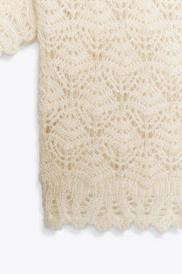 ROMANTIC RIB KNIT JUMPER - Zara фото 9