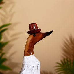 Сувенир «Утка», 27 см, дерево