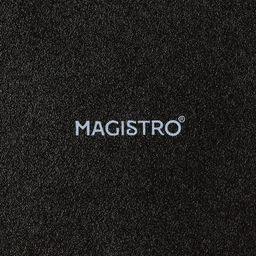 Набор тарелок фарфоровых Magistro Carbon, 21×18.5 см, 2 шт., цвет чёрный