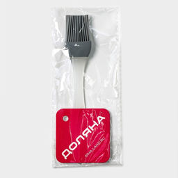 Цена за 4 шт. Кисть Доляна «Фобос», силикон, 16.5×2.9 см, серая