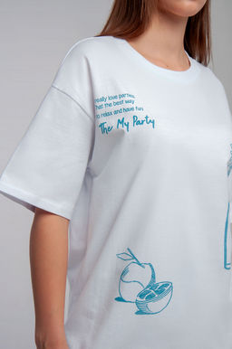 Арт. 31126 Футболка женская оверсайз 44-52 (5 шт) Цвет:белый - Калинка фото 21