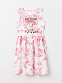 Bisiklet Yaka Desenli K?z ?ocuk Elbise 2li - Waikiki фото 2