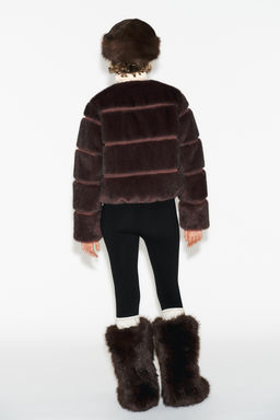 SHORT FAUX FUR COAT HEIQ XREFLEX SKI COLLECTION
