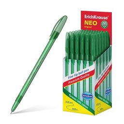 Цена за 50 шт. Ручка шариковая ErichKrause Neo® Stick Original 0.7, Super Glide Technology, цвет чернил зеленый (в коробке по 50 шт.)
