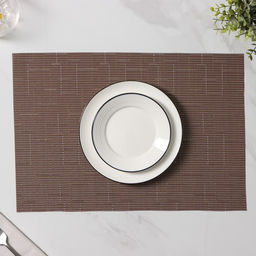 Салфетки сервировочные на стол Доляна «Шер», 4 шт., 30×45 см, коричневые
