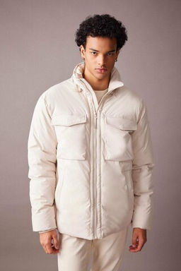 Su Itici Sisme Mont Slim Fit Dik Yaka Fermuarl? Cift Cepli - Defacto фото 4