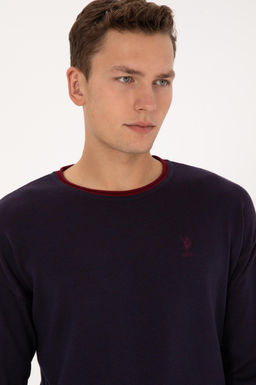 Erkek Comfort Fit Yaka Detayl_ Lacivert Kazak - U.s. polo assn фото 2