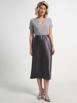 Юбка Коссаль (пыльно-графитовая) Ю15316-46М