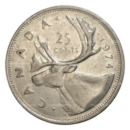 25 центов 1974 года Канада