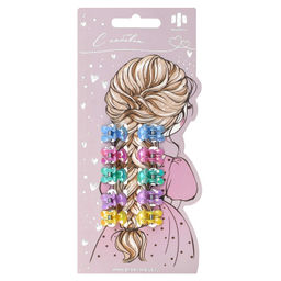 Набор заколок для волос крабик, глянцевые, перламутровые, арт. 71807 / 10 ЗВЕЗДОЧКИ (в наборе: 10ш