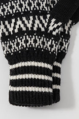 ЕВ 10011/ш/черный,сахар перчатки жен