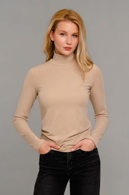 Арт.12803/5 Водолазка женская 42-50 (5 шт) Цвет:бежевый