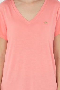 Женская неоново-розовая базовая футболка Неожиданная скидка в корзине - U.s. polo assn фото 6