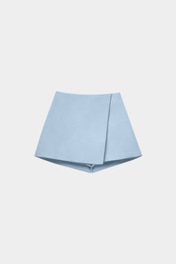 Шорты мини изо льна на запах - Mollis фото 7