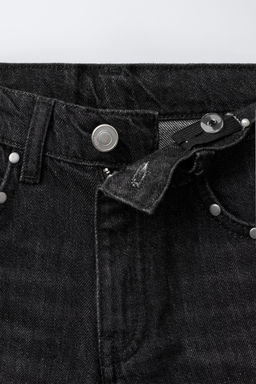 WIDE-LEG JEANS WITH STAR PATCHES - Zara фото 3