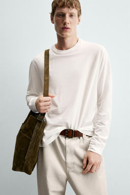 CAMISETA LIGHTWEIGHT MANGA LARGA / Blanco - Zara фото 6