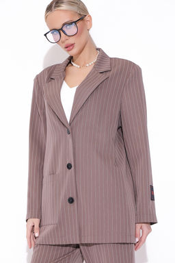 Пиджак Драйв (полоска/мокко)