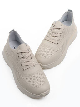 03-YH595-3 DK. BEIGE Кроссовки летние женские (натуральная кожа)