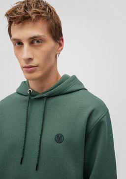 Mavi Logo Nak?sl? Kapusonlu Yesil Sweatshirt  фото 5