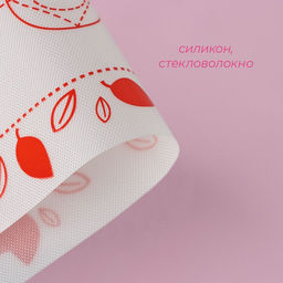 Коврик для выпечки армированный Доляна Макарун, силикон, 29.3?26 см, белый