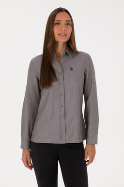 Kad_n Gri Uzun Kollu Basic G_mlek Sepette S_rpriz _ndirim - U.s. polo assn фото 3