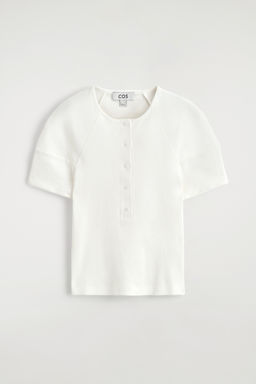 CAMISETA HENLEY DE CANAL? CON CUELLO REDONDO