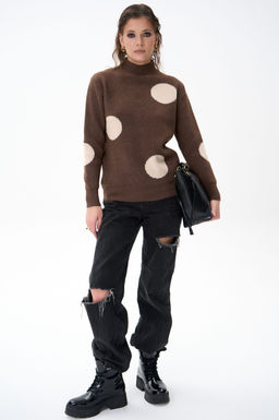 Свитер Зои (шоколадный) - Эльза фото 3