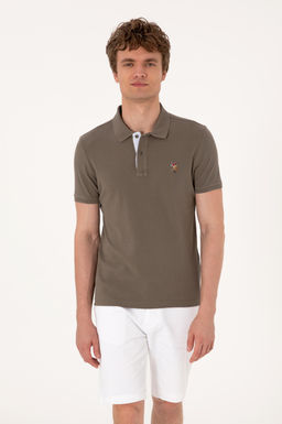 Erkek Slim Fit Polo Yaka Vizon Basic Ti__rt Sepette S_rpriz _ndirim - U.s. polo assn фото 3