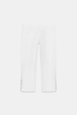 JEANS ZW COLLECTION CAPRI TIRO MEDIO / Blanco - Zara фото 8