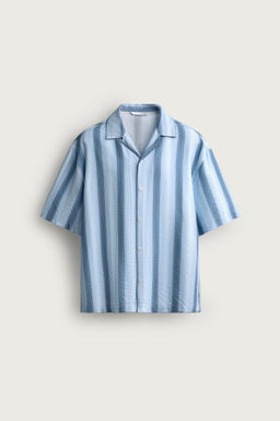 CAMISA REGULAR FIT FLUIDA / rayas - Zara фото 7