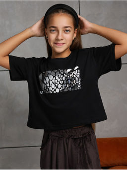 Футболка "Фольга" детская черный