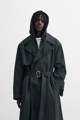 TECHNICAL RELAXED FIT TRENCH COAT