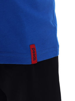 CRB wear / CWKB 90276-42 Комплект для мальчика (футболка, шорты),синий  фото 4