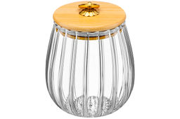 Банка стеклянная 650 мл 10,5*10,5*13 см с деревянной крышкой с силиконовым уплотнителем - Elan gallery фото 9