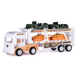 Автовоз, с военным транспортом, под колпаком