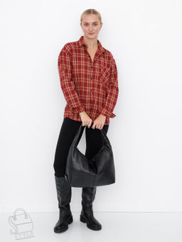 Сумка женская кожаная 0952CH black Polina&Eiterou в Новосибирске