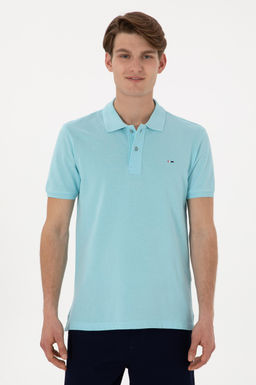 Erkek Slim Fit Polo Yaka Aqua Basic Ti__rt Sepette S_rpriz _ndirim