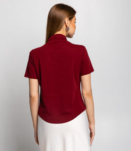 Футболка #КТ10 (12), бордовый - Dommod фото 3