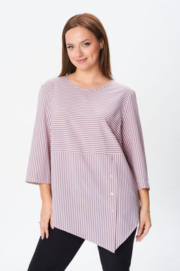 Блуза Modema 769/2 розово-серая полоска