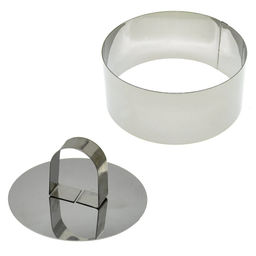 Форма кулинарная "Круг" 10*4см с крышкой-прессом, арт. AN8-2