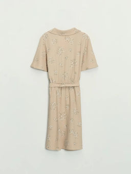 Платье с поясом и цветочным принтом / Zarina  фото 9