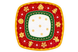 Чайн. пара 2 пр. 250 мл 11,5*9*7,5 см Новогодняя елка красный узор NEW BONE CHINA - Elan gallery фото 8