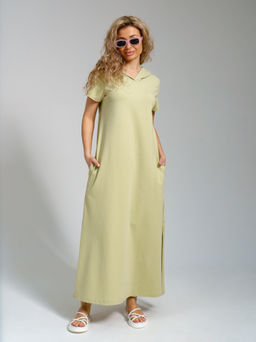 970 Платье-мантия"Олива"