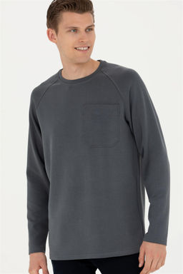 Мужской свитшот антрацитового цвета - U.s. polo assn фото 10