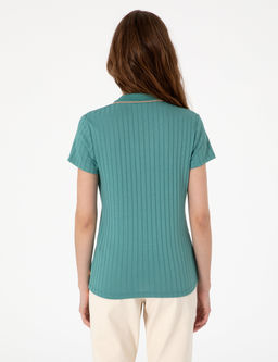 Ye_il Slim Fit Basic Ti__rt