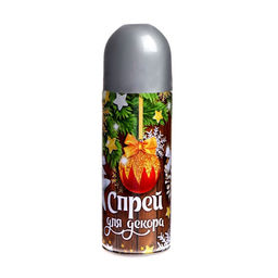 Спрей для новогоднего декора Серебро, 250 мл.