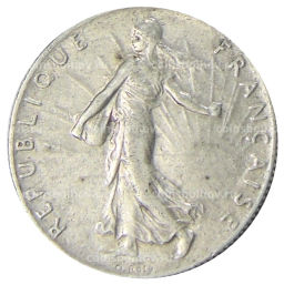 Монета 50 сантимов 1914 года Франция