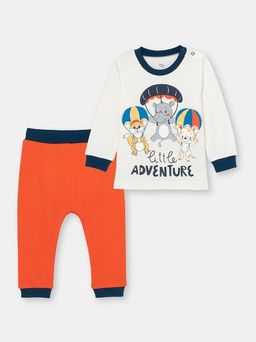 CRB wear/CSNB 90085-21-305 Комплект для мальчика (джемпер, брюки), экрю/Ex.Cherubino