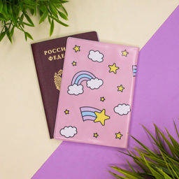 ОБЛОЖКА ДЛЯ ПАСПОРТА "Unicorn head", плотность 600 мкм